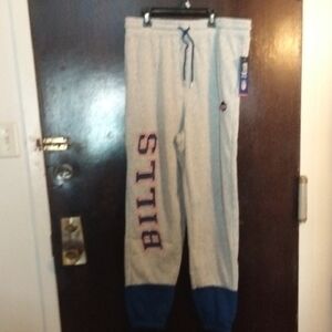 New Mens Buffalo Bills Gray and Blue Sweatpants. Sneakers & Jacket Also Availabl